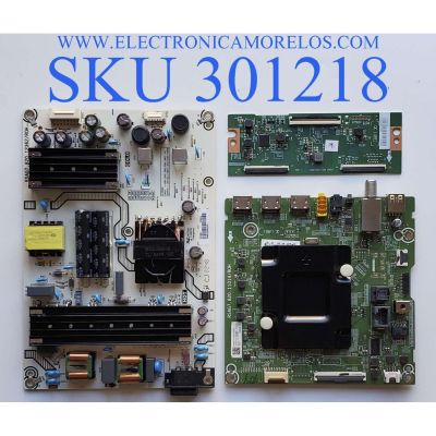 KIT DE TARJETAS PARA TV HISENSE / MAIN 315290 / RSAG7.820.11014/ROH / 315291  / FUENTE 331382 / RSAG7.820.12362/ROH / T-CON 324295 / RSAG7.820.12673/ROH / PANEL HD650Y1U72-T0L2\GM\CKD3A\ROH / DISPLAY HV650QUB-F70 / JR645R3HA3L / MODELO 65R6E4 65A53FUR